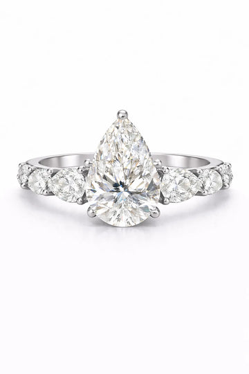 PEAR‑SHAPE WITH FULL ETERNITY PEARS 6.97ct — Savina Diamonds