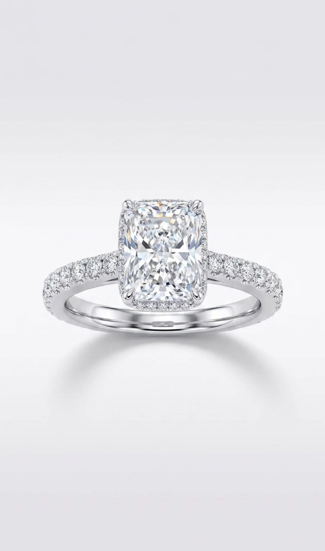 Custom Made Pear Natural Diamond White Gold (18K) Ring — Savina Diamonds (view 1 of 3)