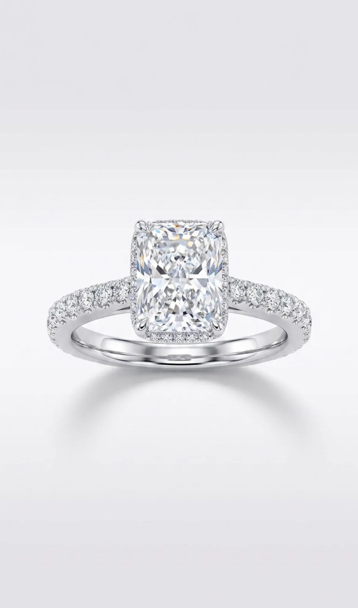 Custom Made Pear Natural Diamond White Gold (18K) Ring — Savina Diamonds (view 1 of 3)