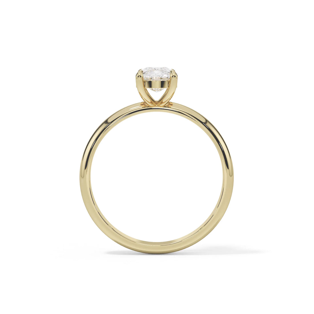 "Aurora" Oval Hidden Halo Ring — Savina Diamonds (view 1 of 4)