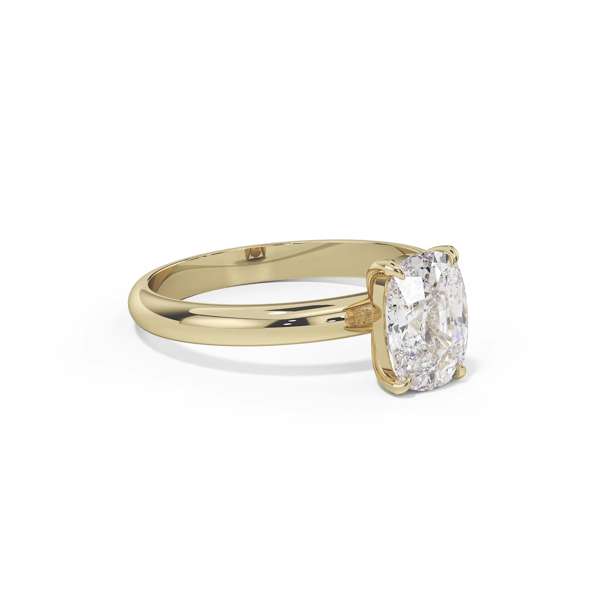 "Aurora" Oval Hidden Halo Ring — Savina Diamonds (view 4 of 4)