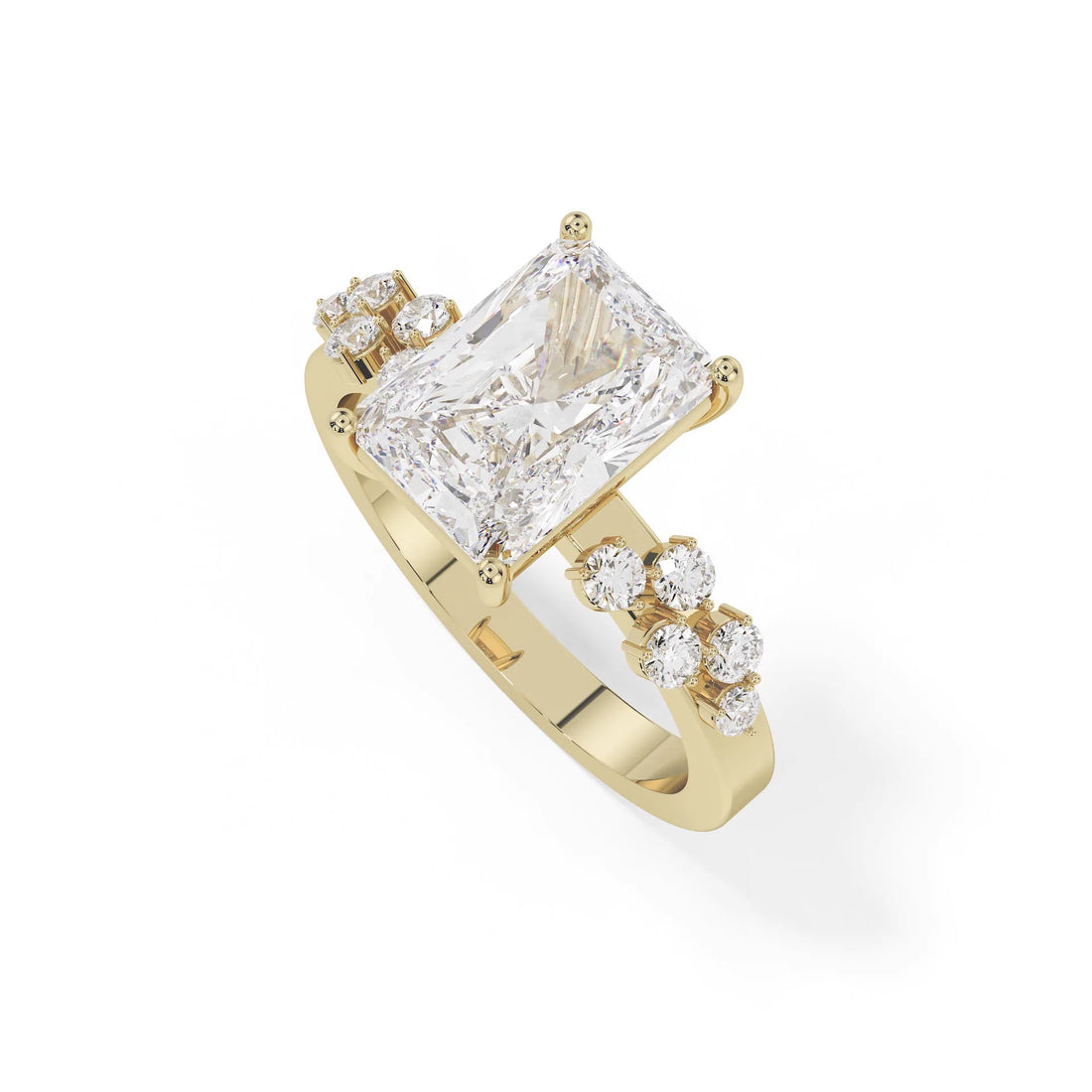 "Elara" Radiant Leaf Pavé Ring — Savina Diamonds (view 1 of 4)
