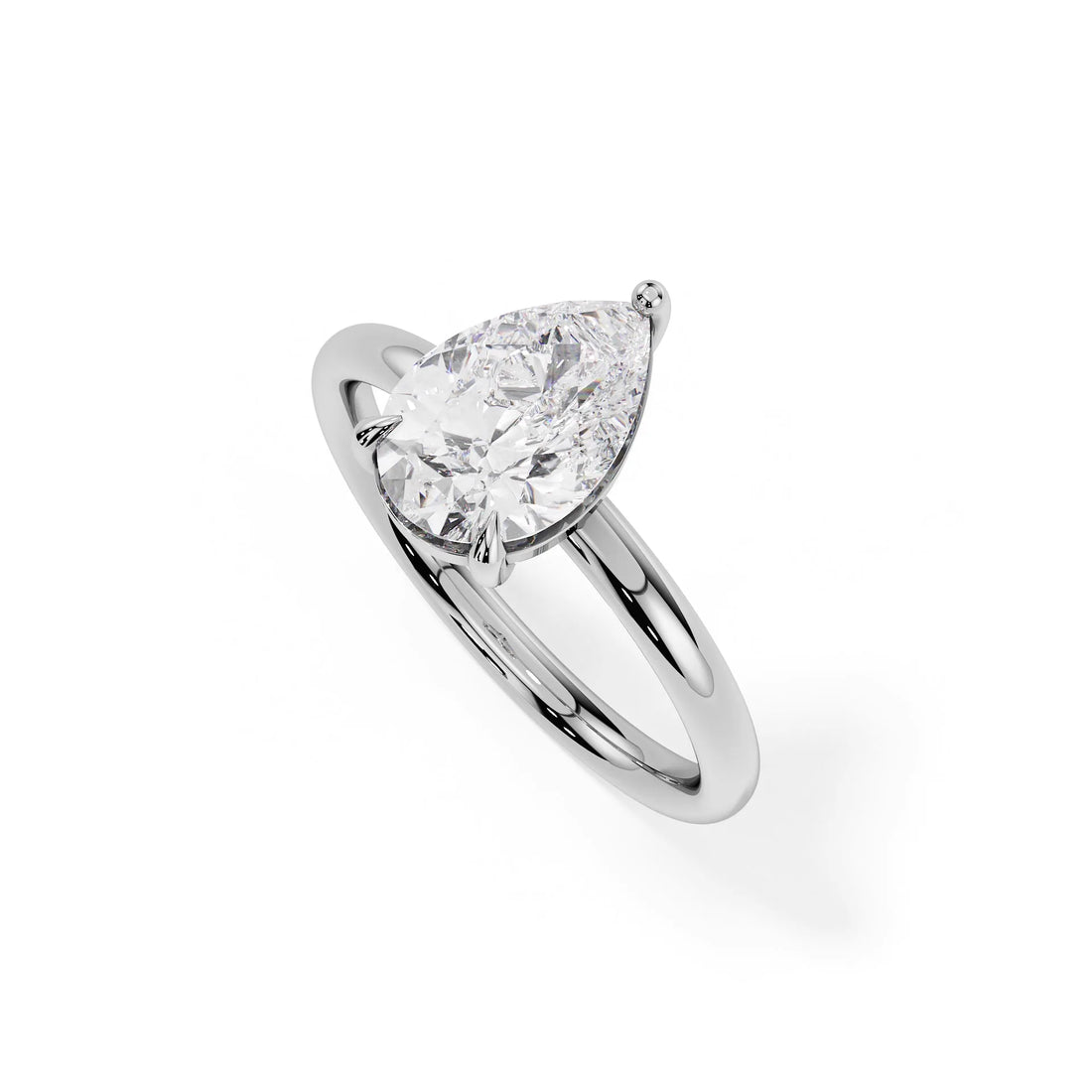 "Seraphina" Pear Solitaire Ring — Savina Diamonds (view 1 of 4)