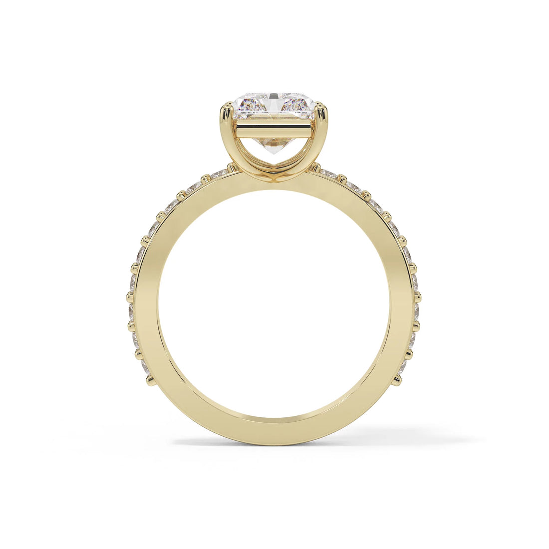 "Victoria" Radiant Stone Pavé Ring — Savina Diamonds (view 1 of 4)